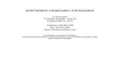 Desktop Screenshot of hawthornecharitablefoundation.org